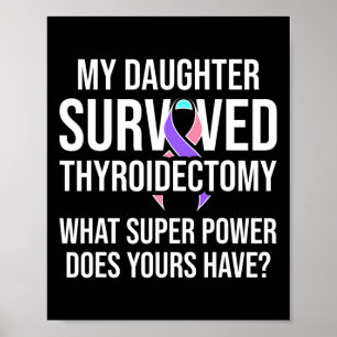 Cancer Awareness Daughter Warrior Survivor  Poster