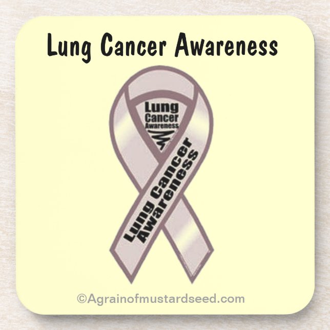 Cancer Awareness Drink Coaster (Front)