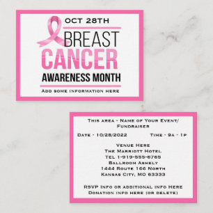 Cancer Awareness Event Invitation