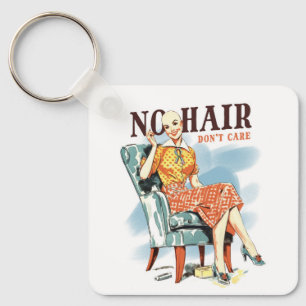 Cancer Awareness for Bald Women Warriors Keychain