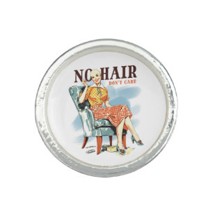 Cancer Awareness for Bald Women Warriors Ring