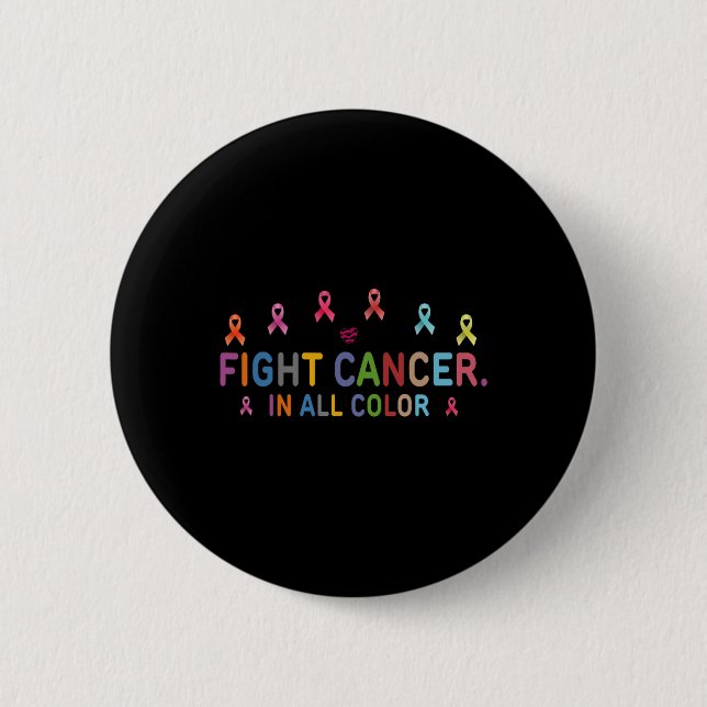 Cancer Awareness For Women All Cancer Problems  Button (Front)