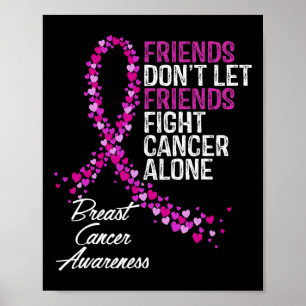 Cancer Awareness Friends Fighter Support  Poster
