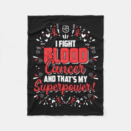 Cancer Awareness Gift For Cancer Fighters Warriors Fleece Blanket