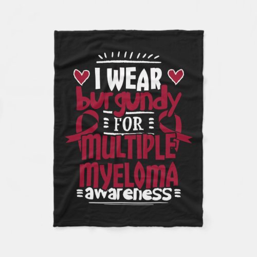 Cancer Awareness Gift Plasma Cell Myeloma  Fleece Blanket