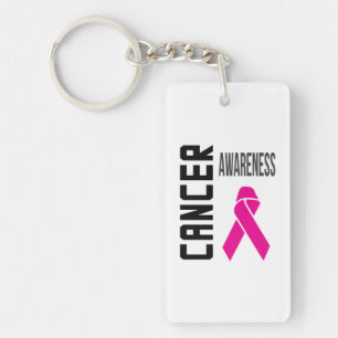 Cancer Awareness Key-chain (white) Keychain