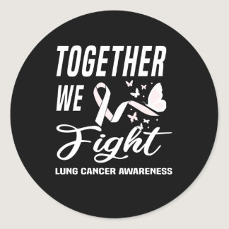 Cancer Awareness Lung Cancer World Cancer Day Classic Round Sticker