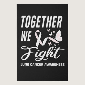 Cancer Awareness Lung Cancer World Cancer Day Faux Canvas Print