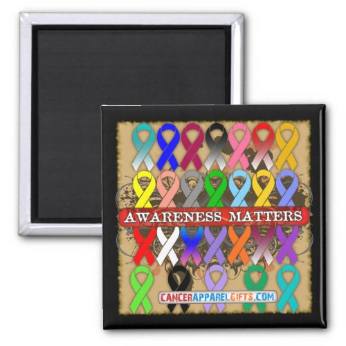 Cancer Awareness Matters _ Awareness Ribbons Magnet