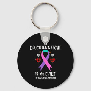 Cancer Awareness My Daughter's Fight Is My Fight M Keychain