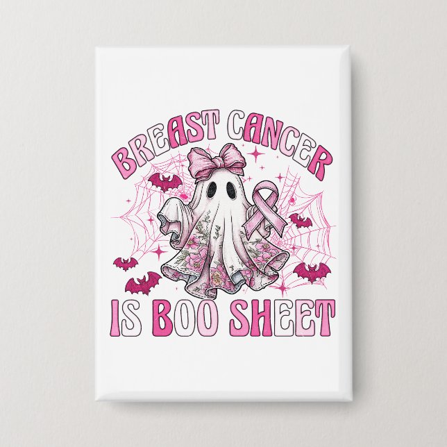 Cancer Awareness - October We Wear Pink Button (Front)