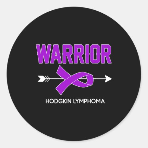 Cancer Awareness Outfit Hodgkin Lymphoma Warrior  Classic Round Sticker