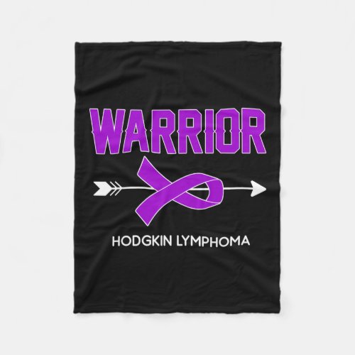 Cancer Awareness Outfit Hodgkin Lymphoma Warrior  Fleece Blanket