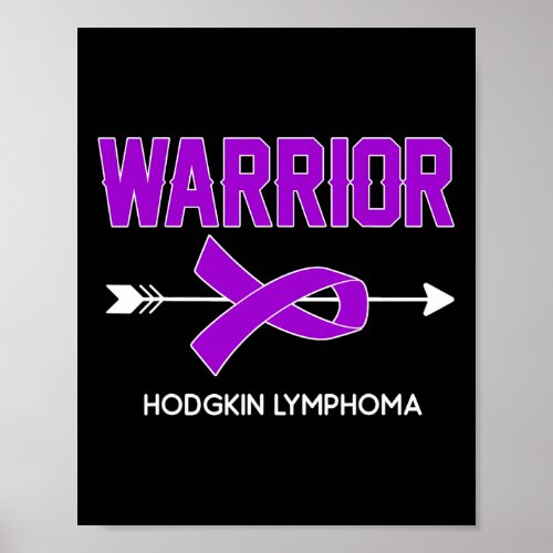 Cancer Awareness Outfit Hodgkin Lymphoma Warrior  Poster