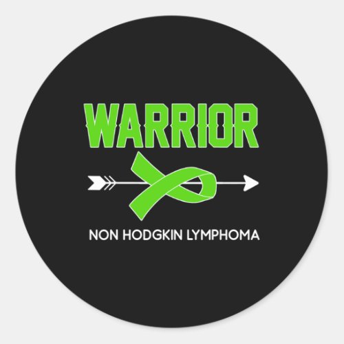 Cancer Awareness Outfit Non Hodgkin Lymphoma Warri Classic Round Sticker