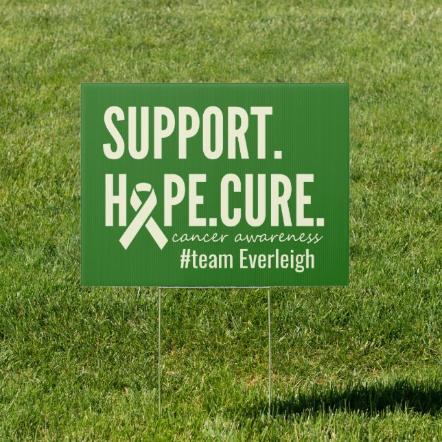 cancer awareness Personalized Yard Sign Outdoor (Insitu)