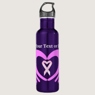 Cancer Awareness - Pink Ribbon Liberty Bottle