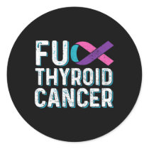 Cancer Awareness Products - Thyroid Cancer Survivo Classic Round Sticker