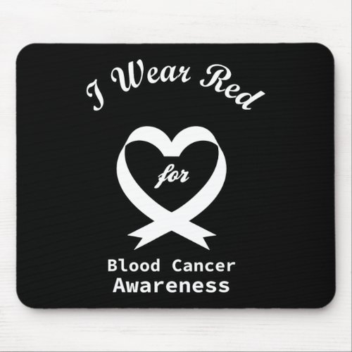 Cancer Awareness Red Ribbon Support  Mouse Pad