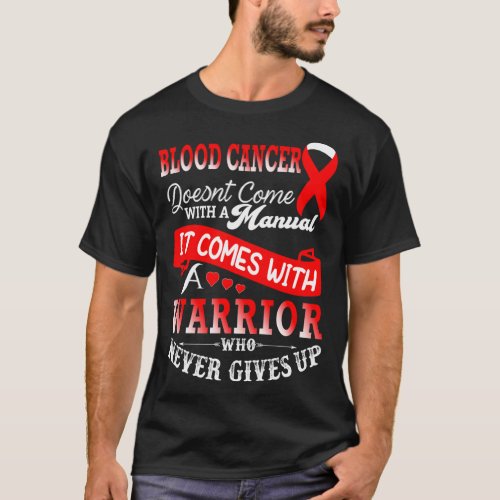 Cancer Awareness Red Ribbon Warrior Support  T_Shirt