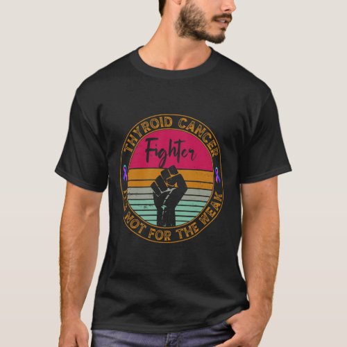 Cancer Awareness Retro Fighter And Warrior Men Wom T_Shirt