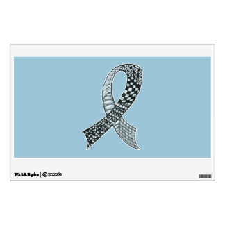 Cancer Awareness Ribbon Custom Colors Wall Decal
