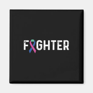 Cancer Awareness Ribbon Fighter  Magnet