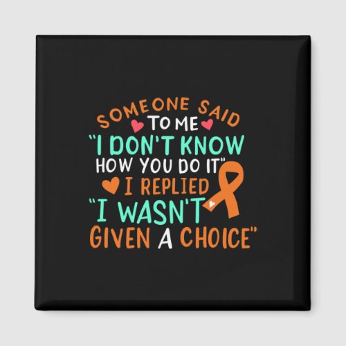 Cancer Awareness Ribbon Orange Leukemia Fighter Ch Magnet