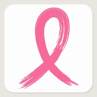 Cancer Awareness Ribbon Square Sticker