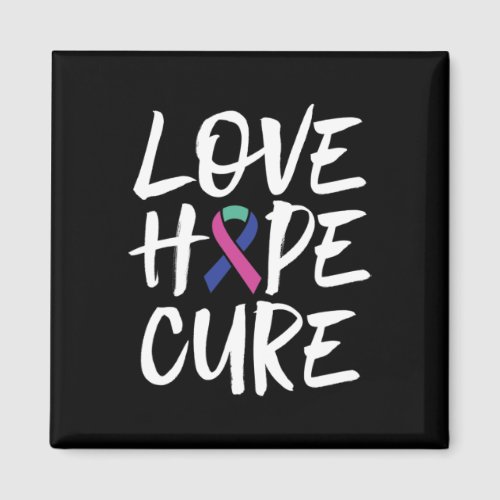 Cancer Awareness Ribbon Support  Magnet