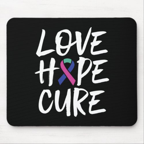 Cancer Awareness Ribbon Support  Mouse Pad