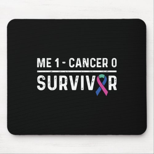 Cancer Awareness Ribbon Survivor Remission  Mouse Pad