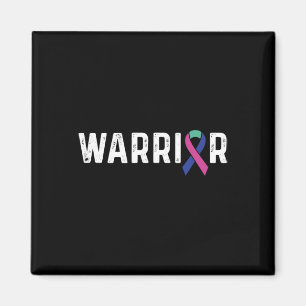 Cancer Awareness Ribbon Warrior  Magnet