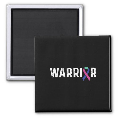 Cancer Awareness Ribbon Warrior  Magnet