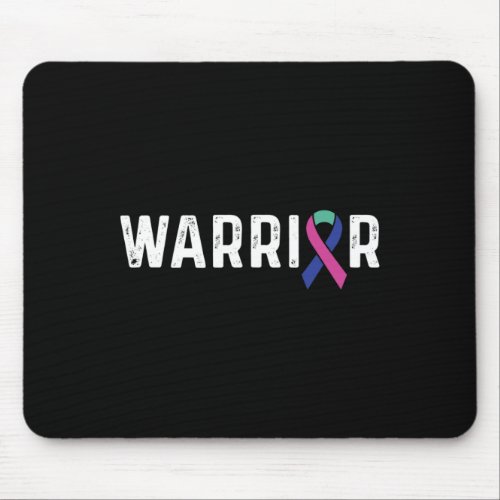 Cancer Awareness Ribbon Warrior  Mouse Pad