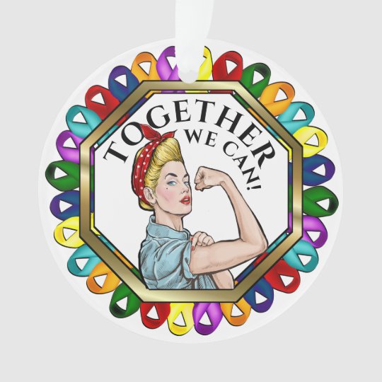 Cancer Awareness Ribbons Ornament