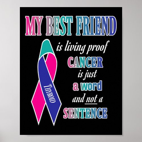 Cancer Awareness S best Friend  Poster