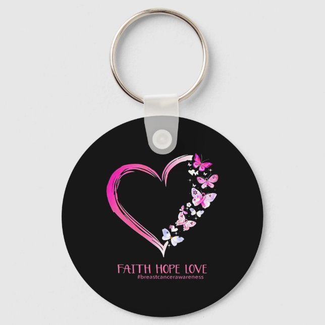 Cancer Awareness Shirt1  Keychain (Front)