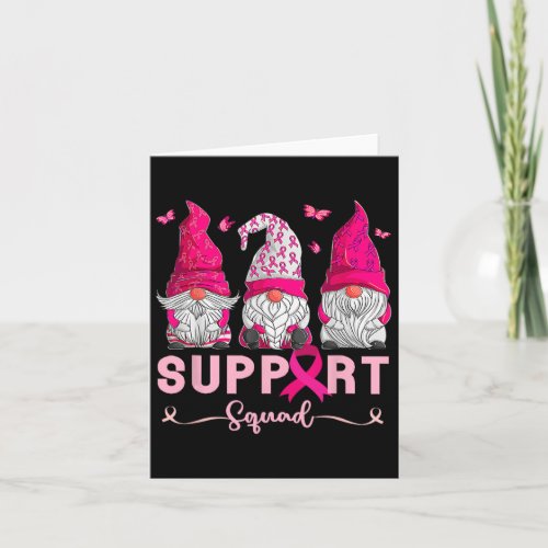 Cancer Awareness Shirt For Women Gnomes Support Sq Card