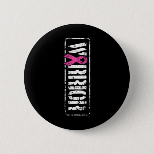 Cancer Awareness _ Sideways Military Warrior Ribbo Button