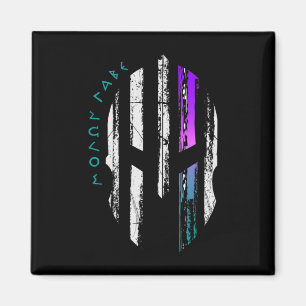 Cancer Awareness Spartan Warrior Helmet Thin Line Magnet