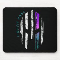 Cancer Awareness Spartan Warrior Helmet Thin Line  Mouse Pad