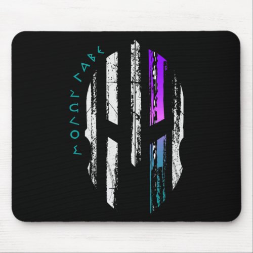 Cancer Awareness Spartan Warrior Helmet Thin Line  Mouse Pad