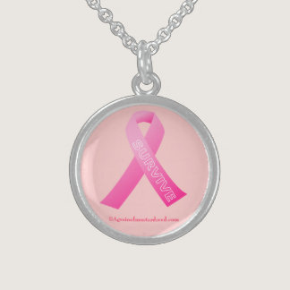 Cancer Awareness Sterling Silver Necklace