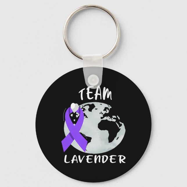 Cancer Awareness Support Cancer Survivors Kids And Keychain (Front)