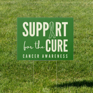 cancer awareness support cure Yard Sign Outdoor