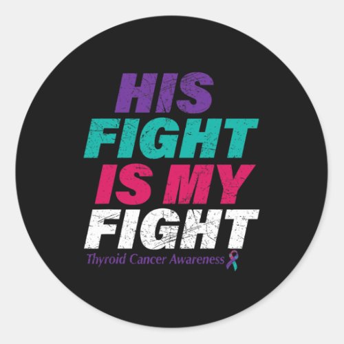 Cancer Awareness Tee  Classic Round Sticker