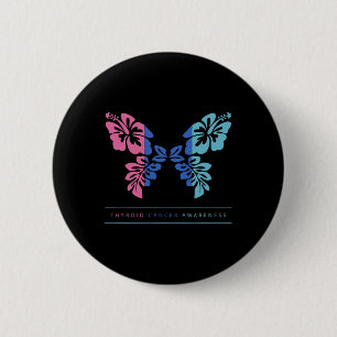 Cancer Awareness Thyroid Cancer Support  Button