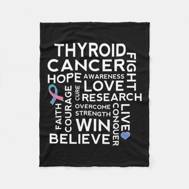 Cancer Awareness Walk Support  Fleece Blanket (Front)