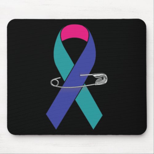 Cancer Awareness Walk Support Ribbon  Mouse Pad